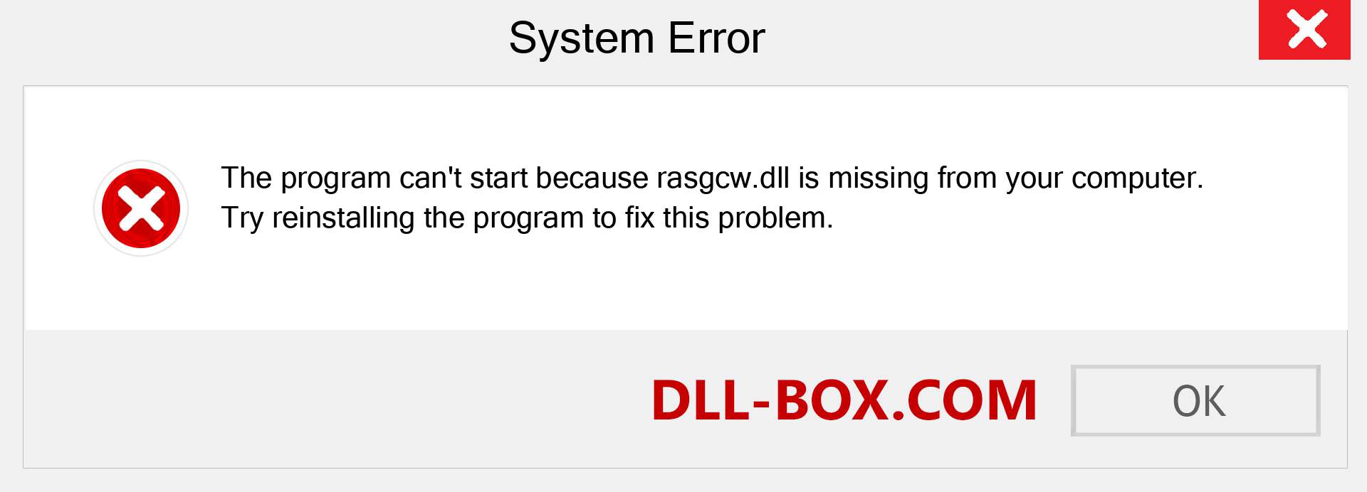  rasgcw.dll file is missing?. Download for Windows 7, 8, 10 - Fix  rasgcw dll Missing Error on Windows, photos, images